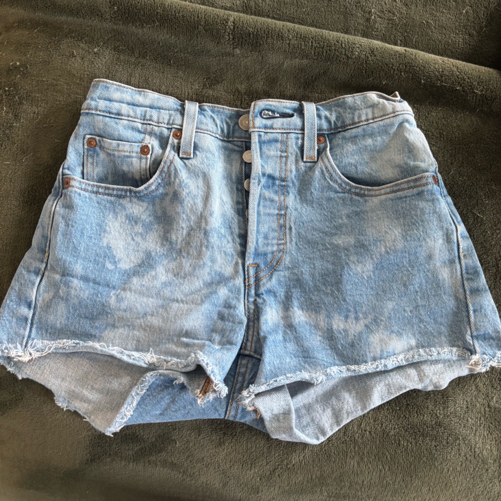 Levi's Light Blue Jean Shorts